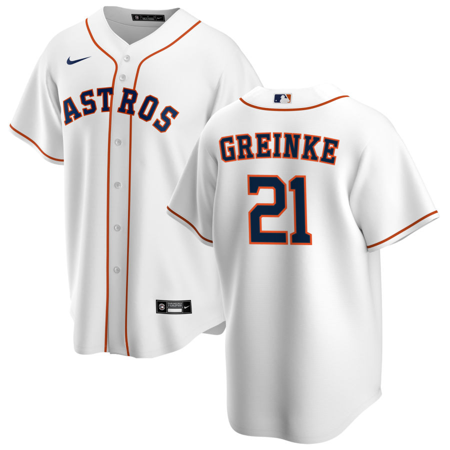 Nike Men #21 Zack Greinke Houston Astros Baseball Jerseys Sale-White